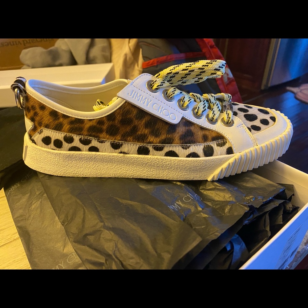 Jimmy choo sneakers! Perfect for winter & holiday wear